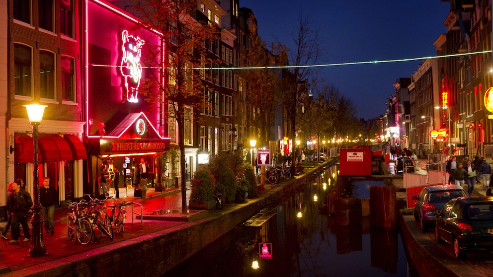 Das Rotlichtviertel De Wallen in Amsterdam