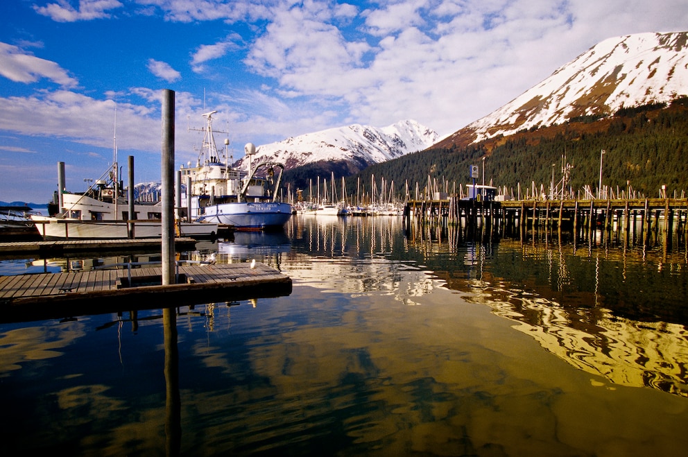 Harbor at Seward, Alaska USA