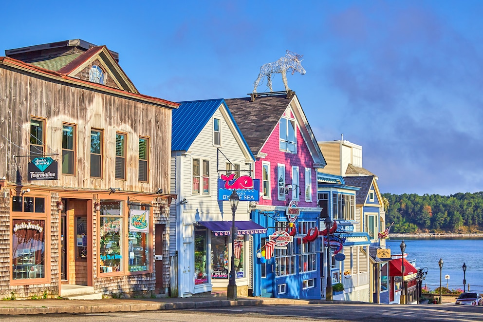 Bar Harbor Kleinstadt in den USA