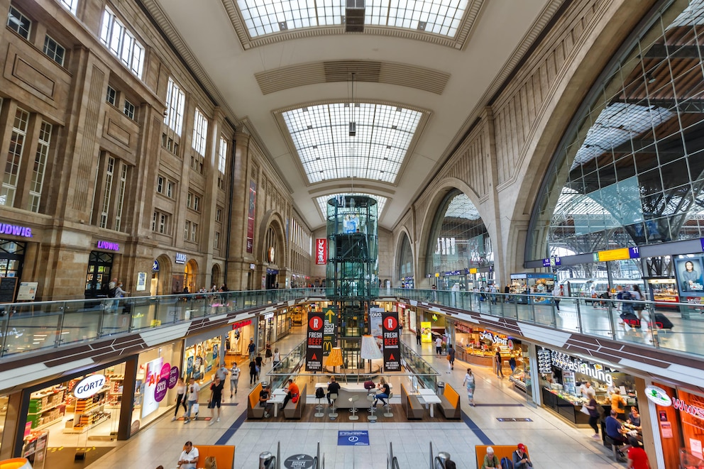 Hauptbahnhof Leipzig Deutschland Europa