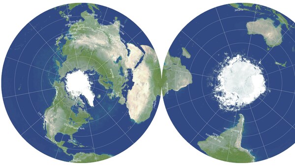 Erinnert an zwei Schallplatten – die super-präzise Weltkarte der Princeton-Wissenschaftler