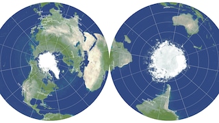 Erinnert an zwei Schallplatten – die super-präzise Weltkarte der Princeton-Wissenschaftler