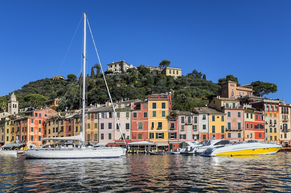 Hafen Portofino Italien Ligurien