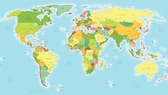 Erdkunde-Quiz Weltkarte