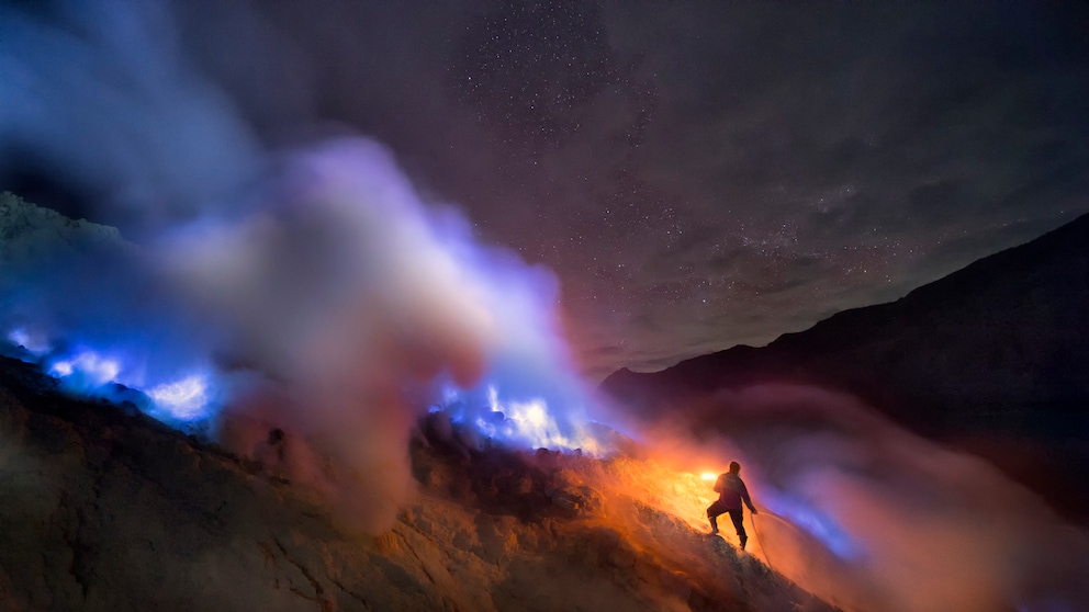 Vulkan Kawah Ijen, Java, Indonesien