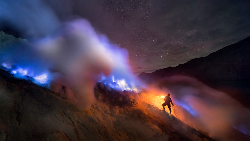 Vulkan Kawah Ijen, Java, Indonesien