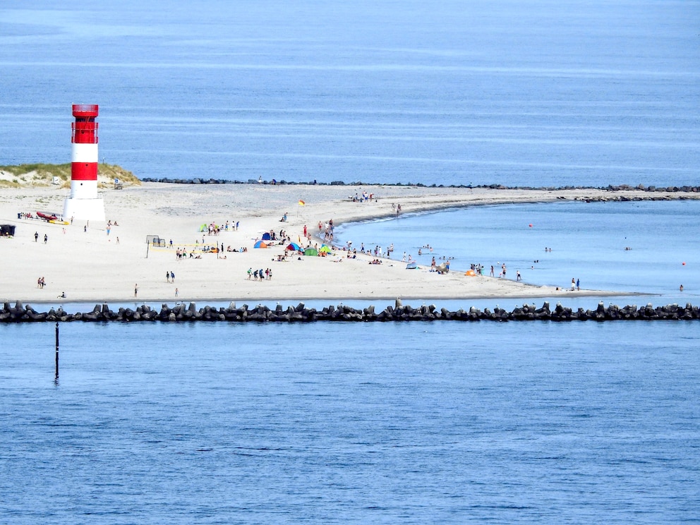 Der Badestrand auf der Helgoländer Düne