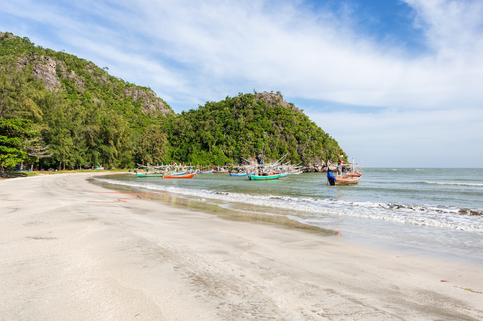 An den Stränden im Khao Sam Roi Yot National Park waren die Bedingungen für die Dreharbeiten besonders gut