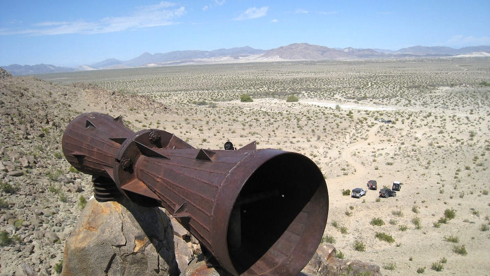 Megafon Mojave-Wüste