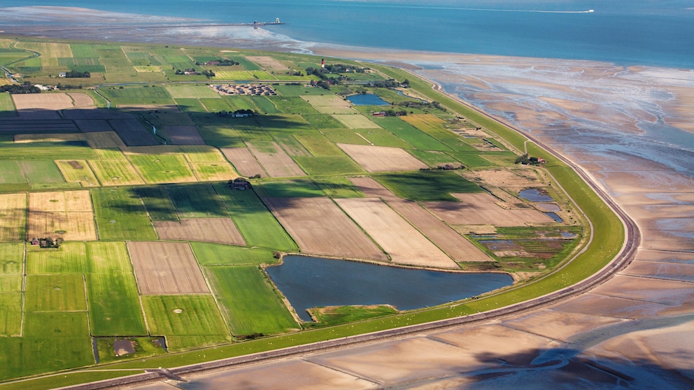 Die Insel Pellworm im Schleswig-Holsteinischen Nationalpark Wattenmeer