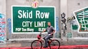 Das legale Graffiti „Skid Row City Limit“ ist eines der Wahrzeichen des Bezirks