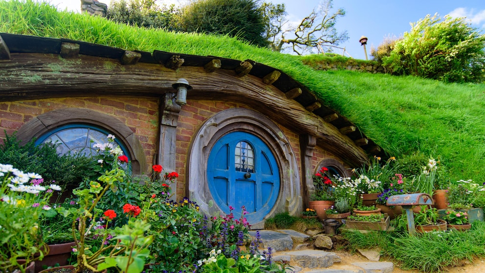 In solchen Höhlen hausen in den Verfilmungen der Tolkien-Bücher die Hobbits. In Matamata ist die Kulisse heute eine Touristen-Attraktion.