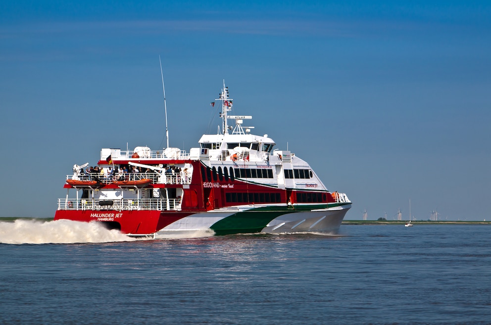 Die Helgoland-Fähre Hallunder Jet