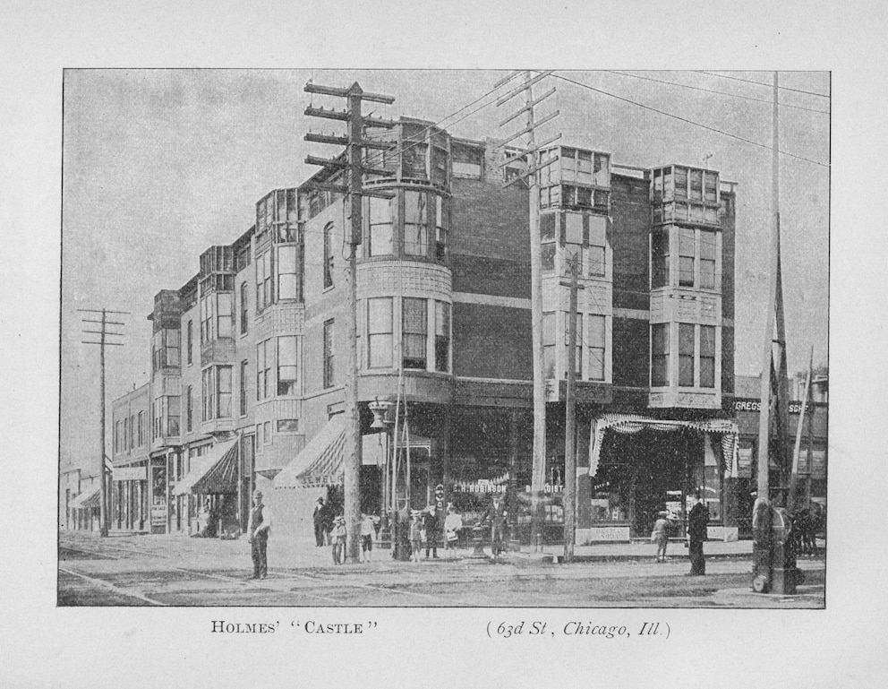 Das berüchtige „Castle“ von H.H. Holmes in der W. 63. Street in Chicago