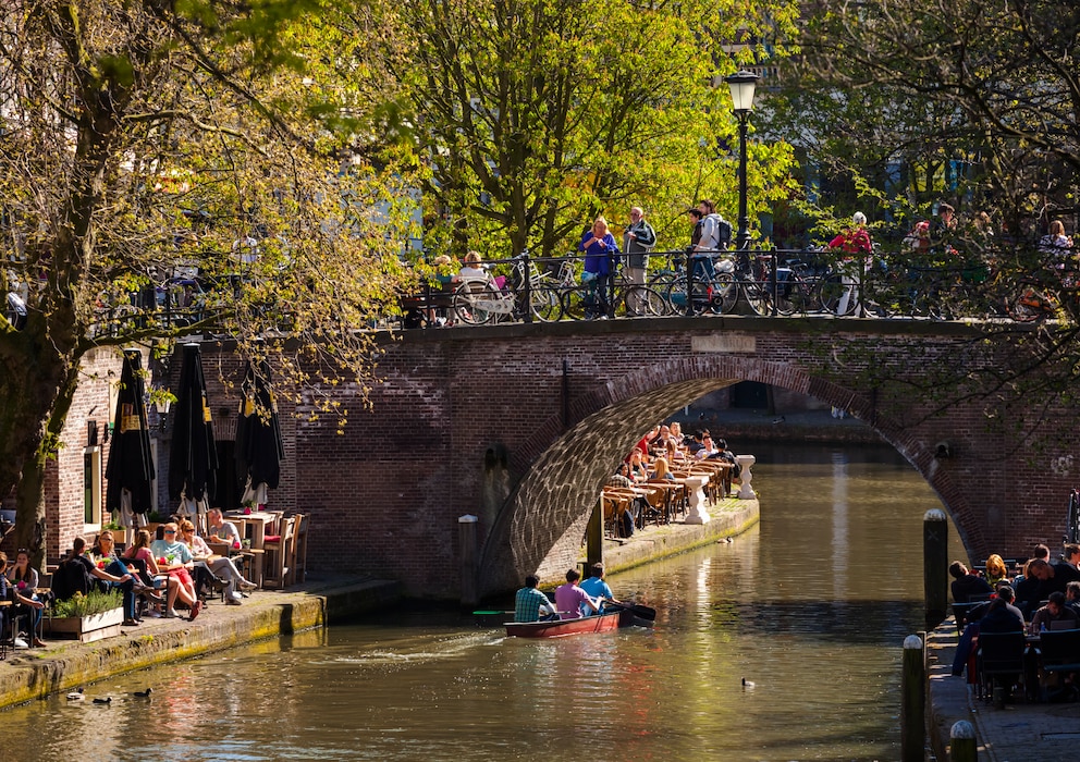 Die Oudegracht von Utrecht