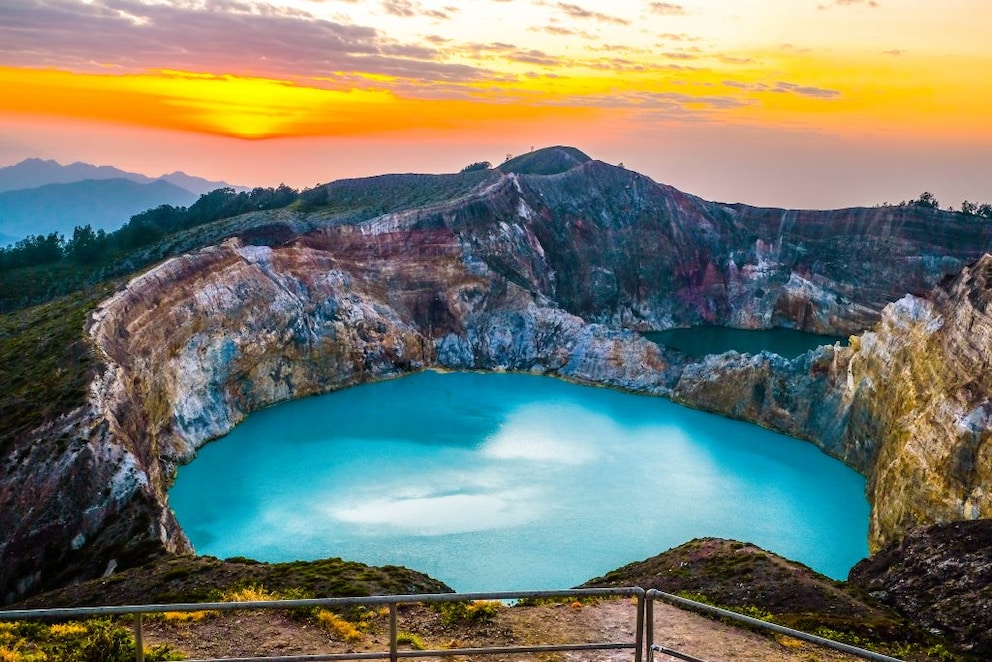 The stunning crater lake of Kelimutu is truly a spectacular place