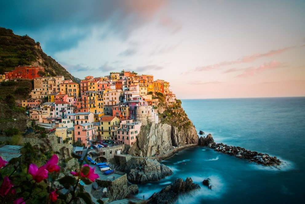 The town of Monterosso is part of Cinque Terre in Italy