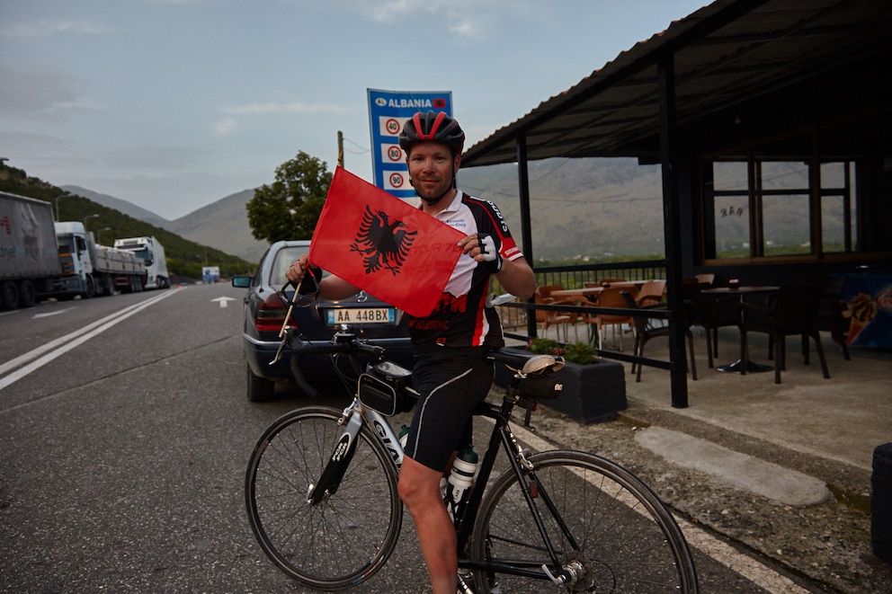 Dirk Leonhardt Weltrekord Fahrrad Albanien