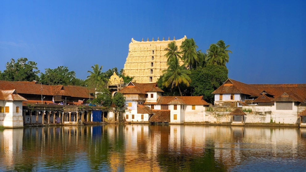 Der Tempel Sri Padmanabhaswamy in Kerala, Indien