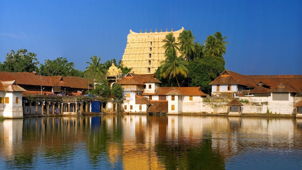 Der Tempel Sri Padmanabhaswamy in Kerala, Indien