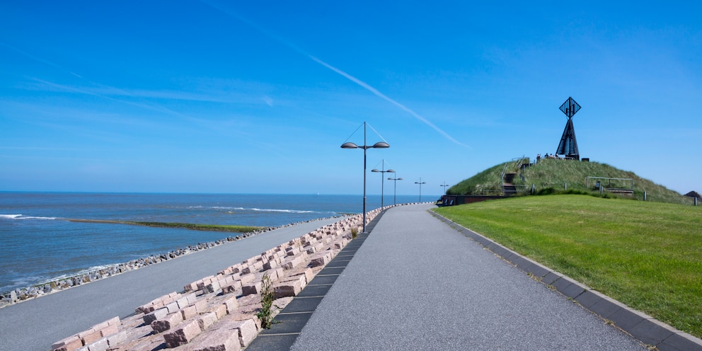 Die Strandpromenade von Baltrum eignet sich für ruhige Spaziergänge