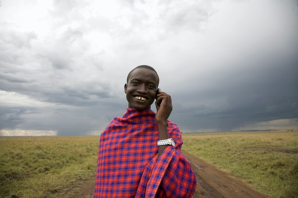 Junger Mann in Kenia, Afrika