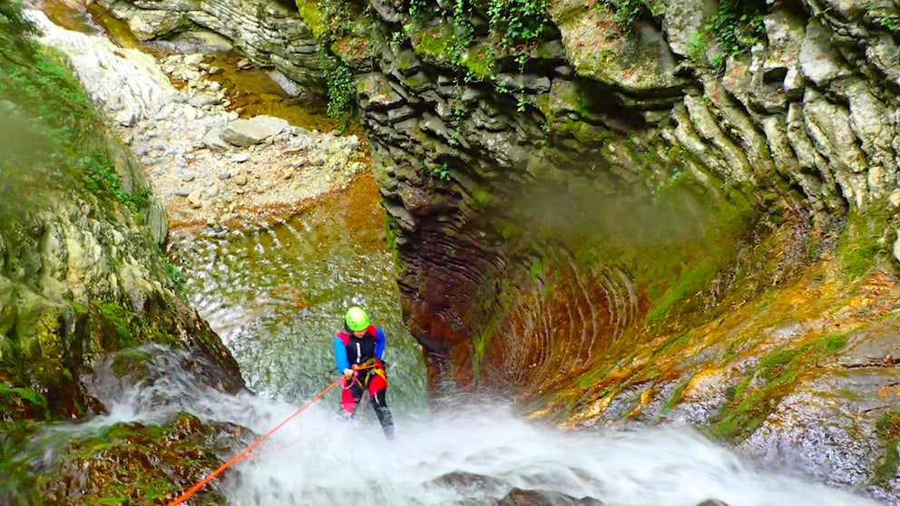 Canyoning am Gardasee in Italien