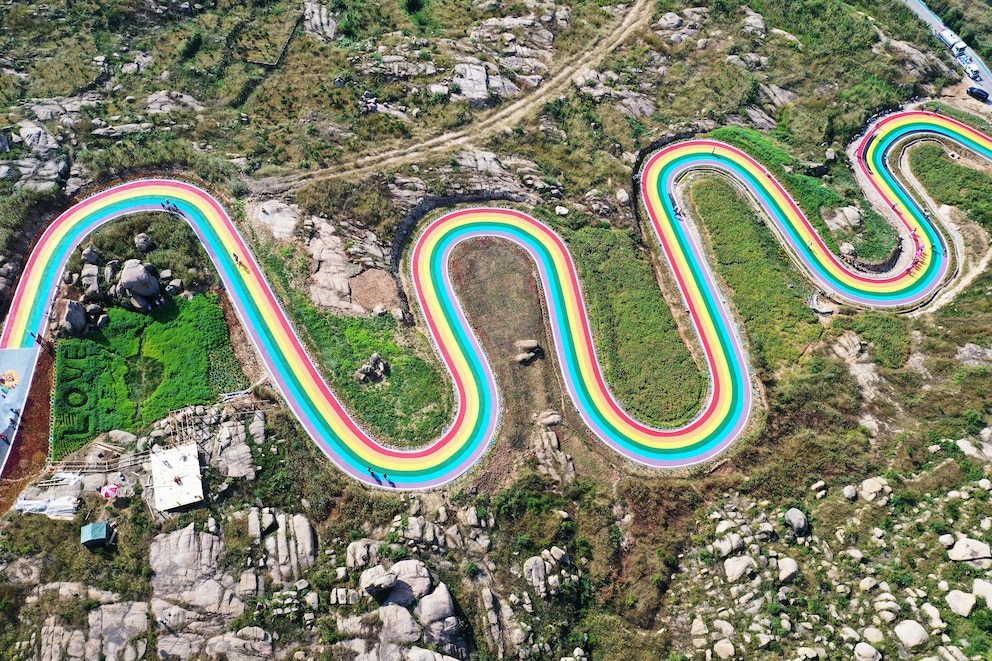 Rainbow Winding Road In Zaozhuang