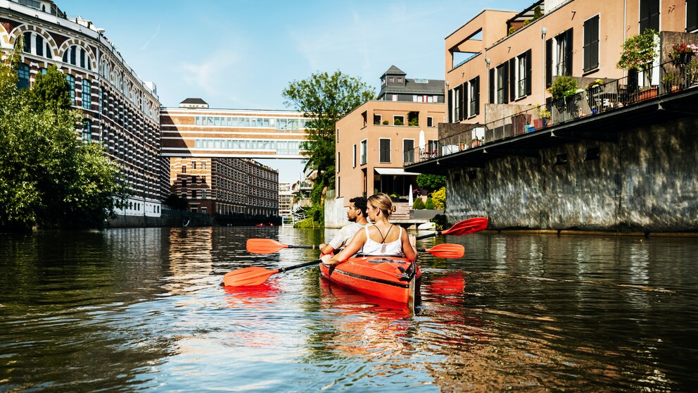 Leipzig Karl-Heine-Kanal in Plagwitz