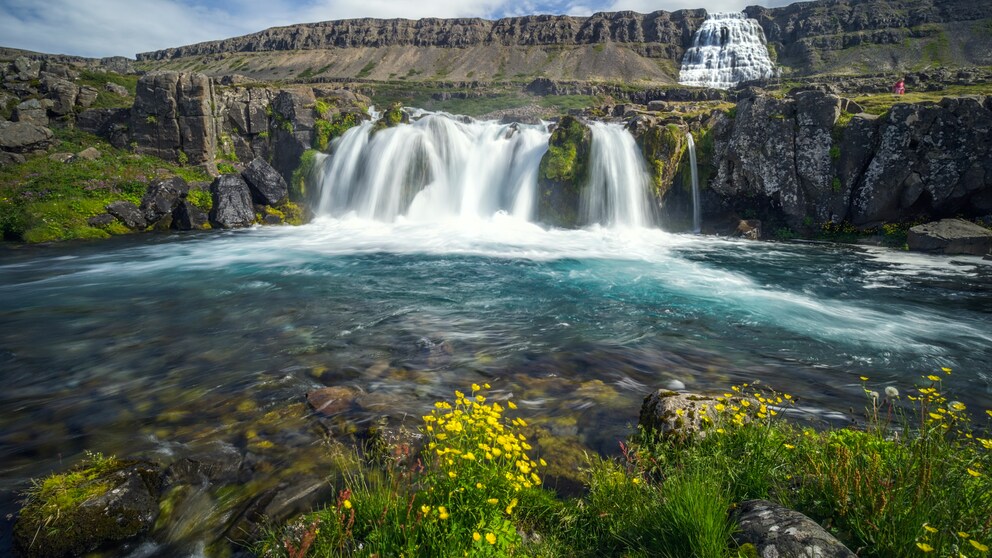 Dynjandi Wasserfall in Island