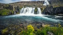 Dynjandi Wasserfall in Island