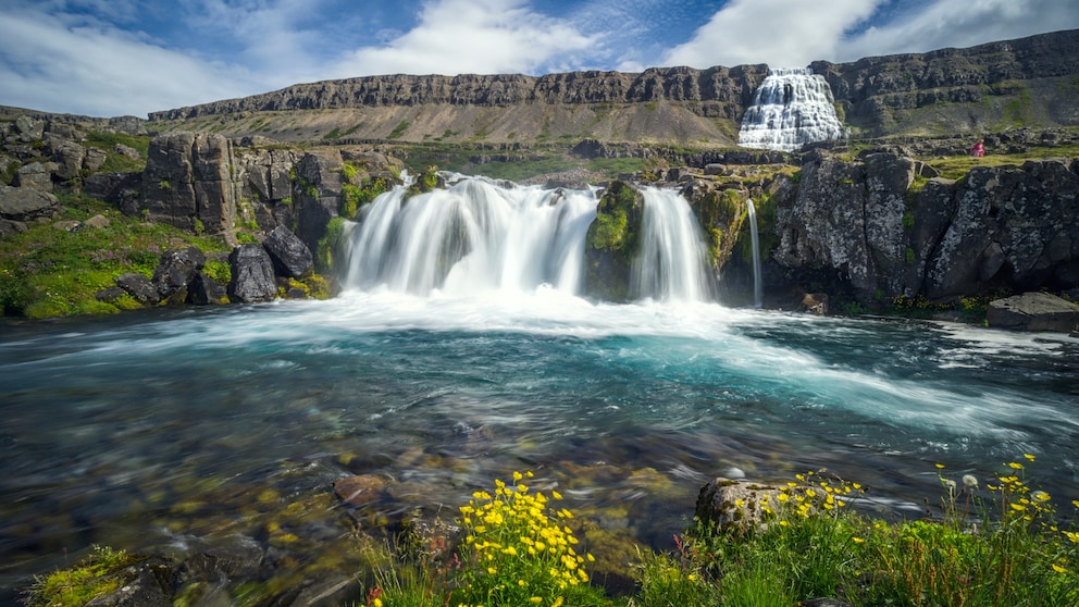 Dynjandi Wasserfall in Island