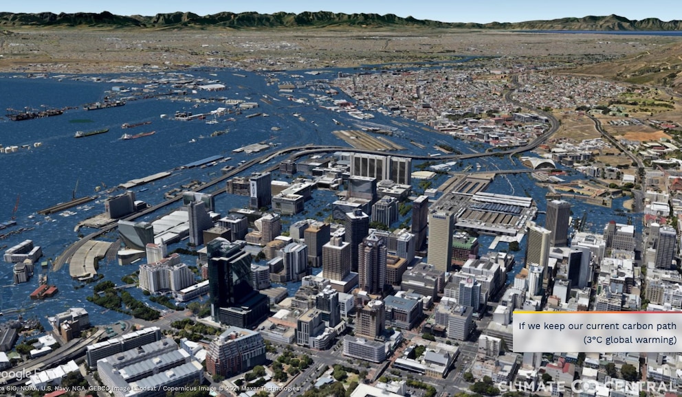 Blick auf Kapstadt, wie es in der Zukunft aussehen könnte