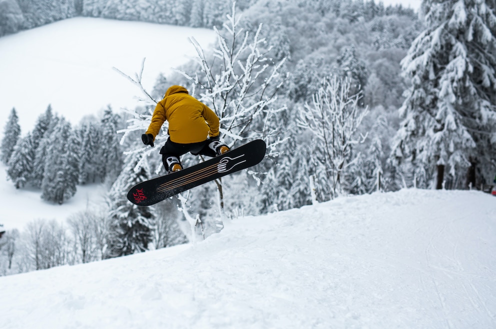 Snowboarder Münstertal