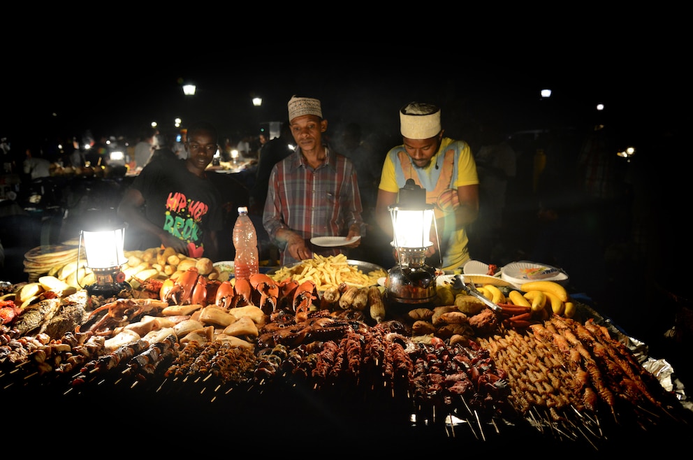 Forodhani Nachtmarkt in Sansibar