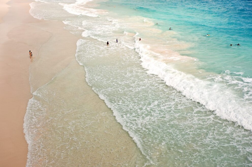 Crane Beach in the southeast of Barbados
