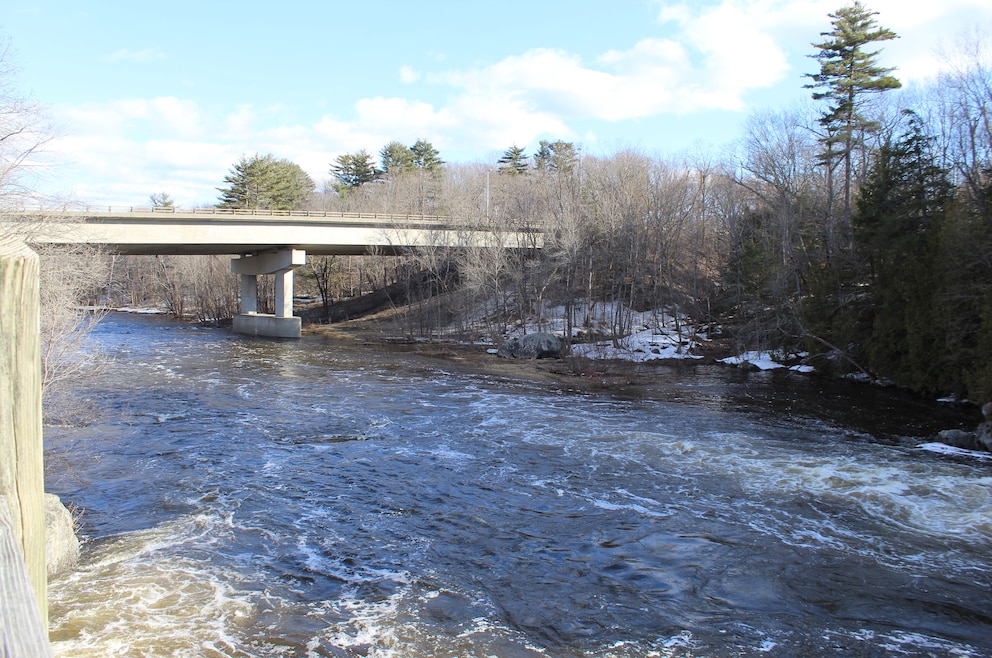 Kenduskeag stream in Bangor, Maine