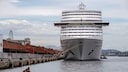 Das Kreuzfahrtschiff MSC Preziosa liegt vor Rio de Janeiro vor Anker, da es aktuell nicht weiterfahren darf