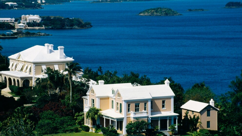 Blick von Hamilton, Bermuda