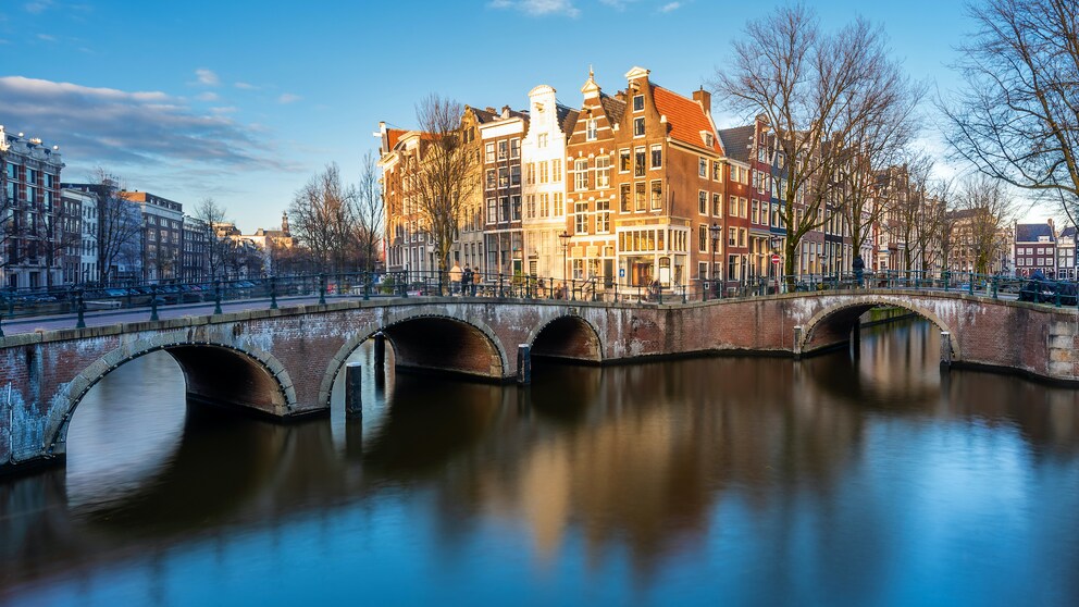 Keizersgracht in Amsterdam in den Niederlanden