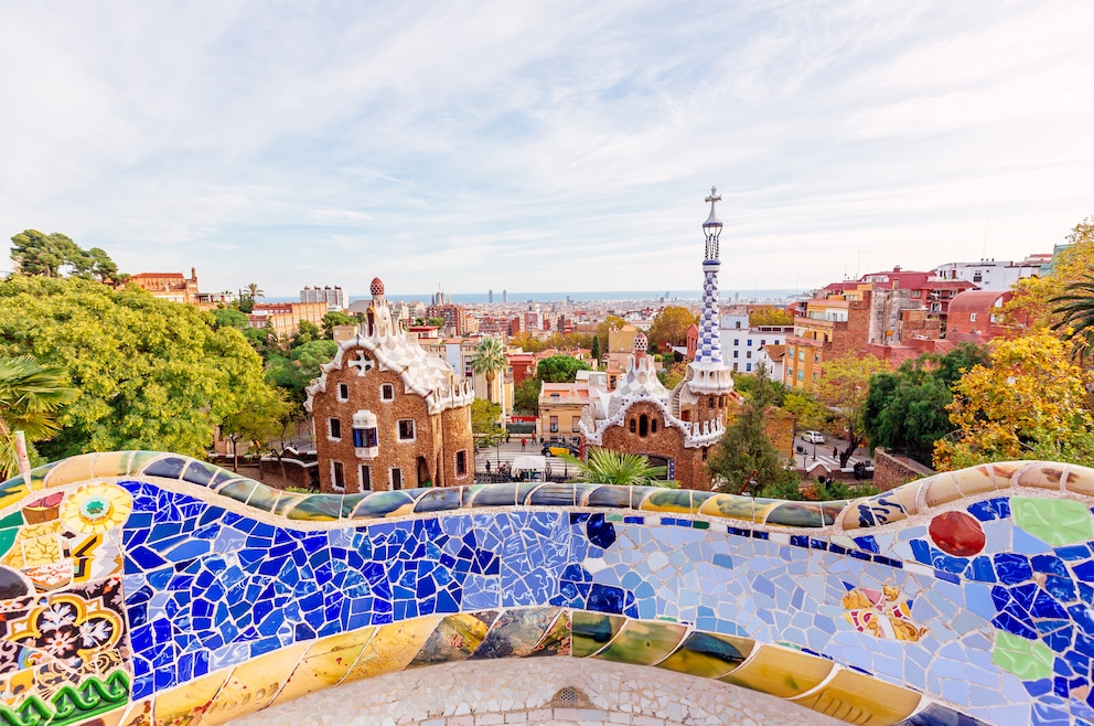 Vom Park Güell hat man einen herrlichen Ausblick über Barcelona