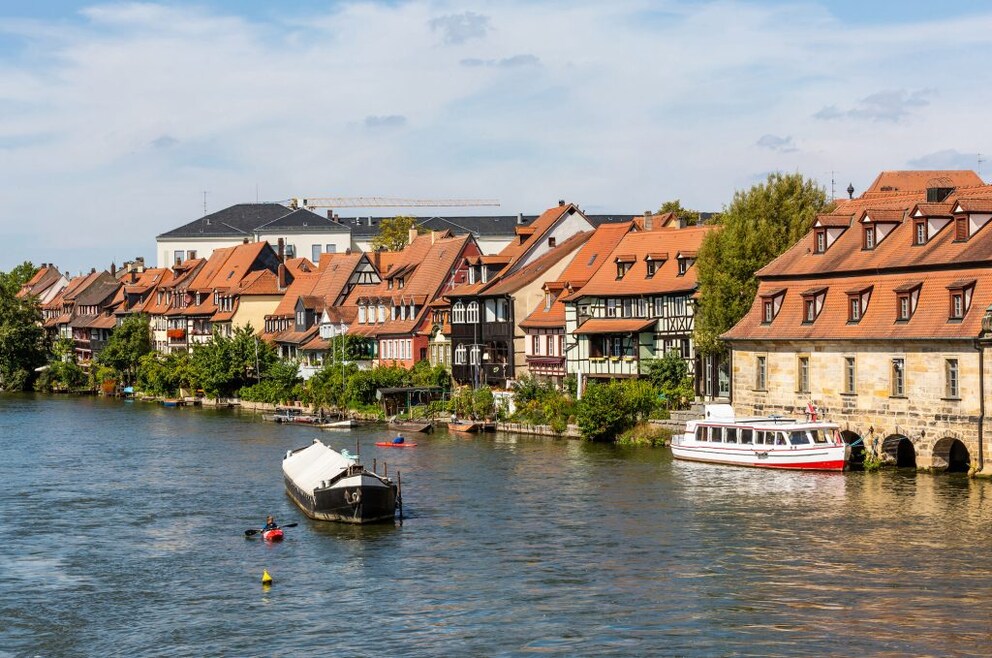 Visitors explore Bamberg and its surroundings not only on land but also on the water in good weather