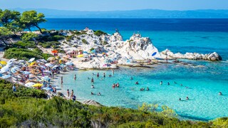 Chalkidiki-Reisetipps: Orange Beach auf Sithonia