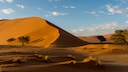 Die Dünen des Sossusvlei sind eine der bemerkenswertesten Sehenwürdigkeiten in Namibia