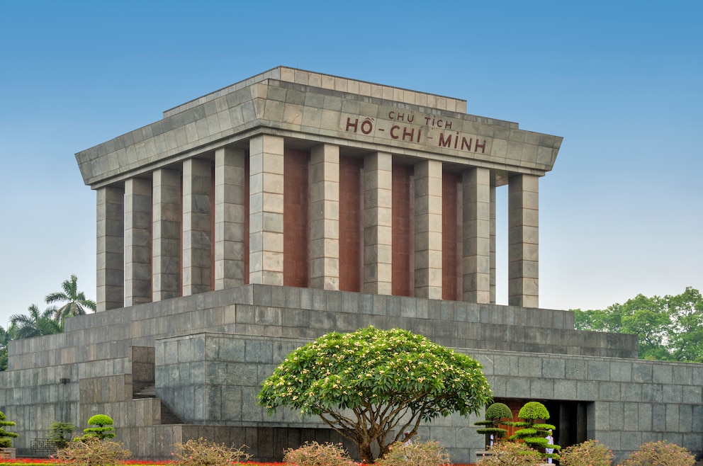 Ho Chi Minh Mausoleum in Hanoi, Vietnam