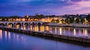 Maastricht bei Sonnenuntergang