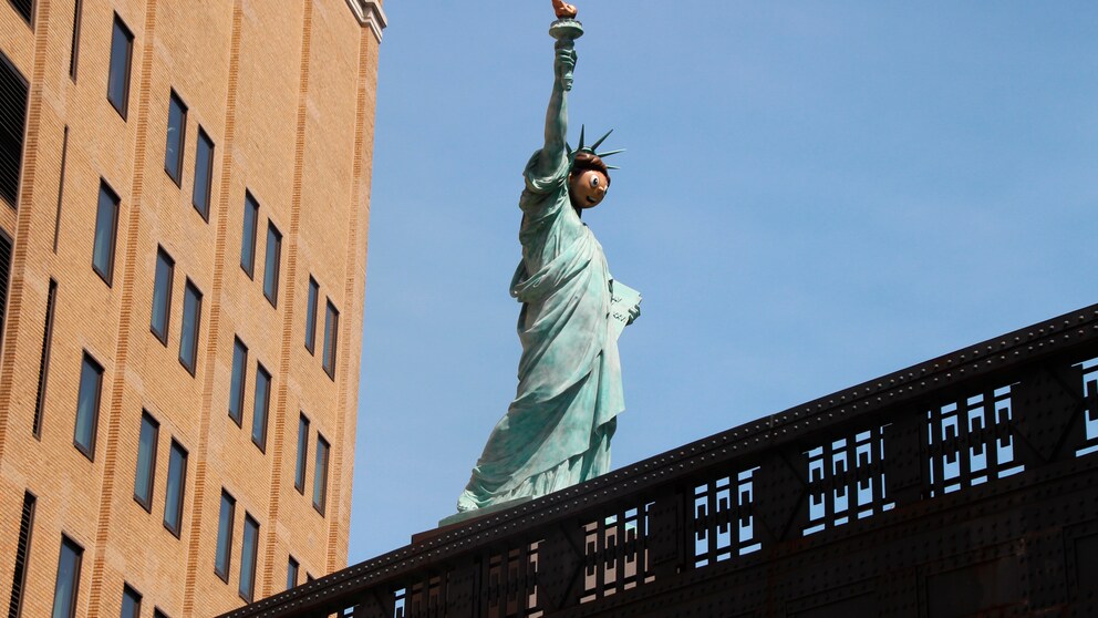 In Sichtweite des Originals hat New York nun eine zweite Freiheitsstatue, auf der High Line in Manhattan