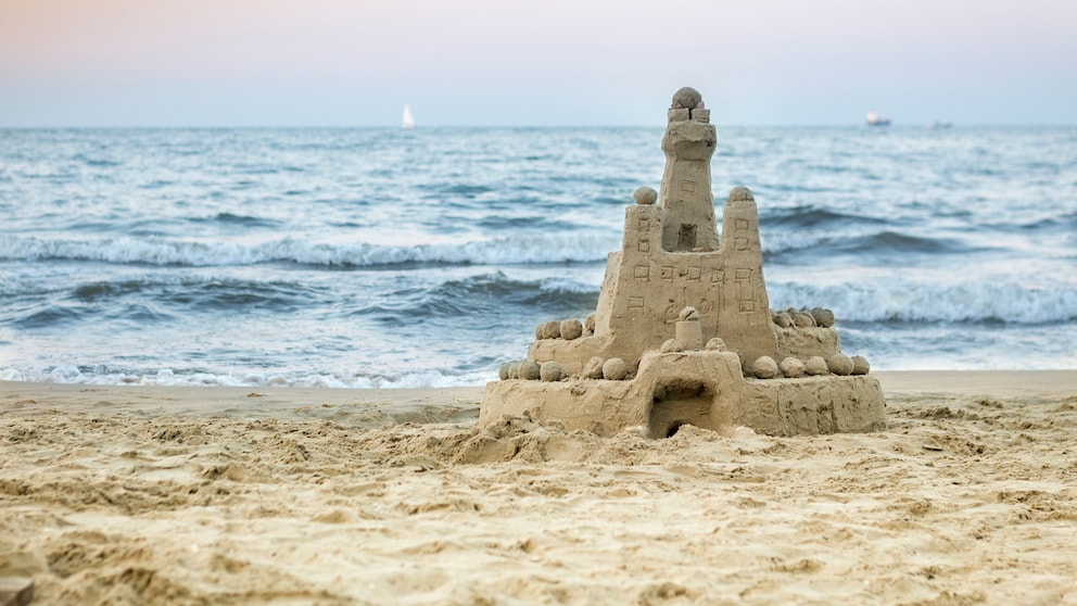 Sandburgen Verbot auf der Insel Sylt