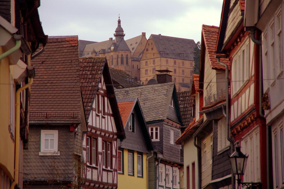 Straße in Marburg