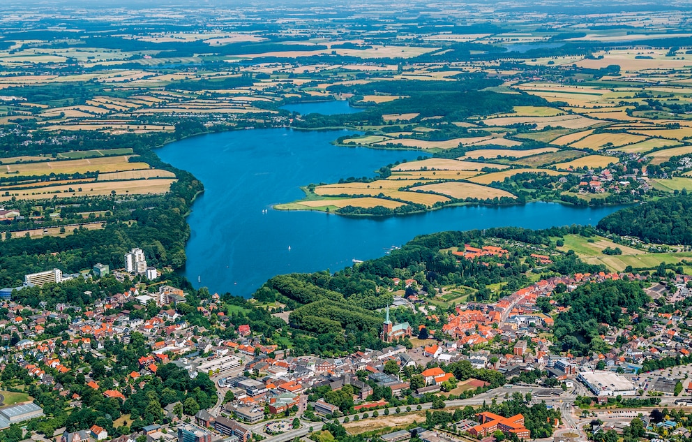 Ausflugsziele mit dem 9-Euro-Ticket: Bad Segeberg aus der Luft